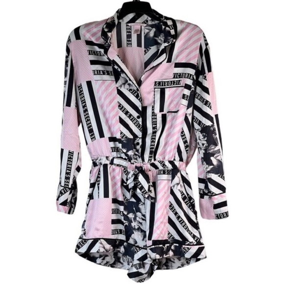 Victoria's Secret Satin PJ Romper - Picture 1 of 5